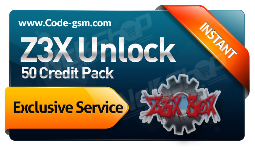 Z3x Unlock Credits Pack = 50 Pack